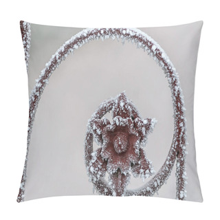 Personality  Close-up Of Frost Particles Pillow Covers
