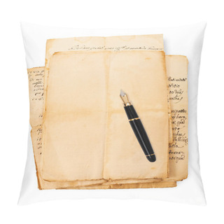 Personality  Old Sheets With Fountain Pen Pillow Covers