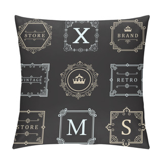 Personality  Set Luxury Logos And Badges Pillow Covers
