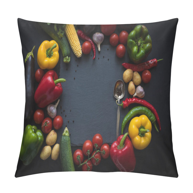 Personality  Ripe Vegetables And Slate Board Pillow Covers