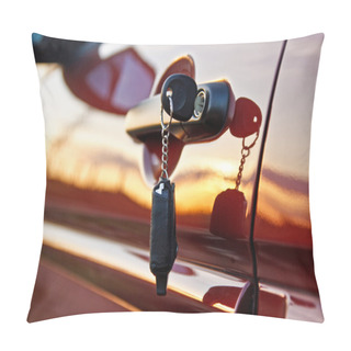 Personality  Car Keys At Sunrise Pillow Covers