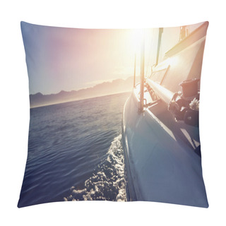 Personality  Sailing Ocean Boat Pillow Covers
