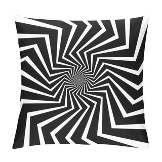 Personality  Op Art Spiral Swirl Background Pillow Covers