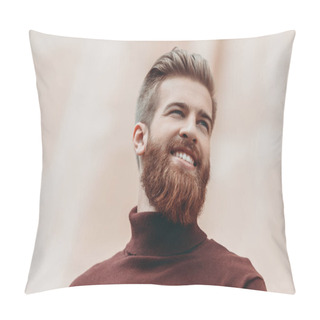 Personality  Handsome Bearded Man Pillow Covers