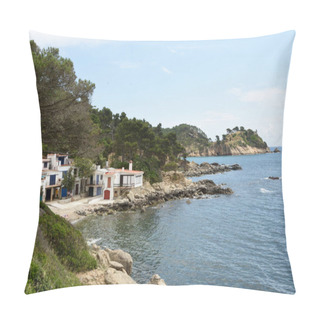 Personality  Beautiful Beach Of Cala Salguer, Palamos, Costa Brava, Girona Province, Spain Pillow Covers