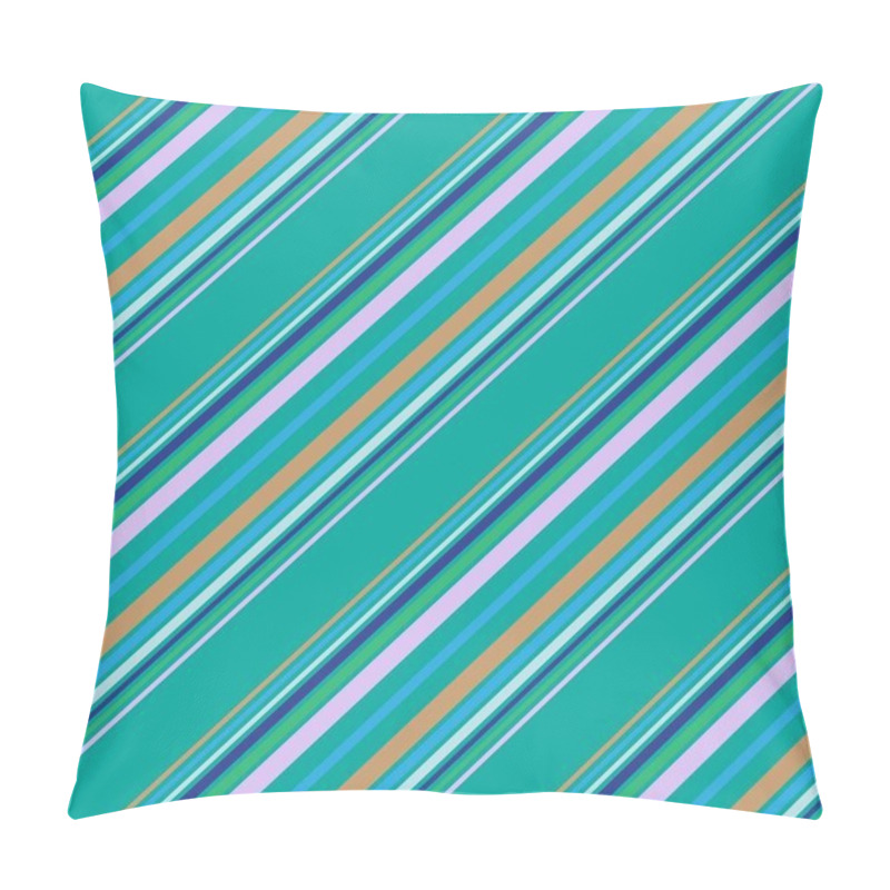 Personality  Colourful diagonal striped seamless pattern background suitable for fashion textiles, graphics pillow covers