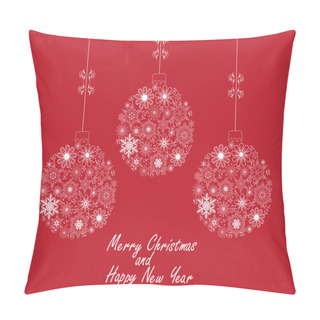 Personality  Vector Christmas Balls Pillow Covers