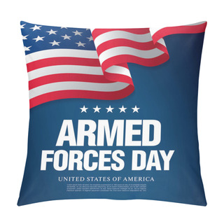 Personality  Armed Forces Day Banner Pillow Covers