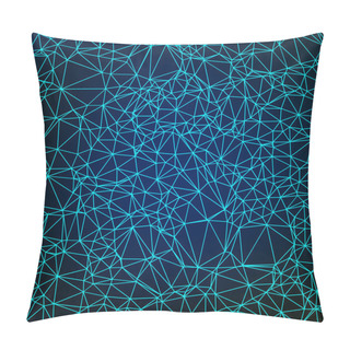 Personality  Beautiful Polygonal Constellation Vector Illustration Of A Starry Night Pillow Covers