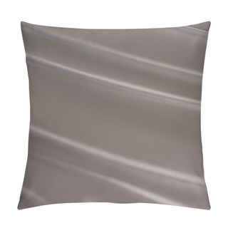 Personality  Dark Silver Shiny Satin Fabric Background Pillow Covers