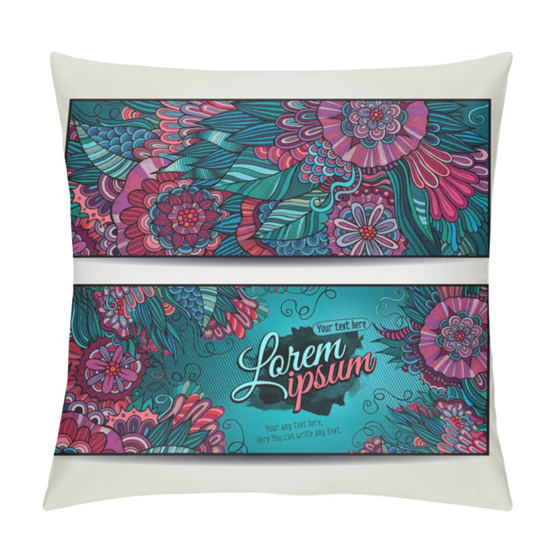 Personality  Abstract Vector Decorative Floral Backgrounds Pillow Covers