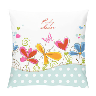 Personality  Floral Baby Shower Pillow Covers