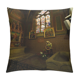 Personality  Vysehrad Cathedral Of Peter And Paul Inside / Prague / Czech Republic / 02.12.2013 Pillow Covers