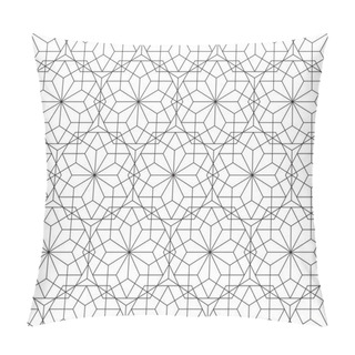 Personality  Floral Seamless Pattern With Lines, Modern Stylish Vector Texture Pillow Covers
