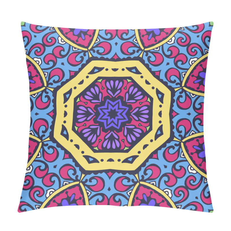 Personality  abstract ethnic vintage seamless pattern tribal background pillow covers