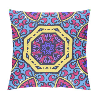 Personality  Abstract Ethnic Vintage Seamless Pattern Tribal Background Pillow Covers