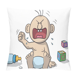 Personality  Very Angry Baby Pillow Covers