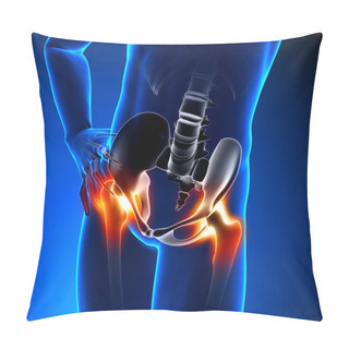 Personality  Hip Pain Male Pillow Covers