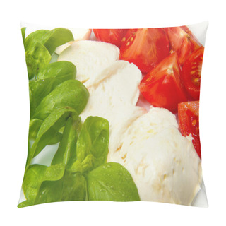 Personality  Mozzarella With Tomtoes And Basil Pillow Covers