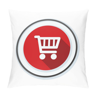 Personality  Shopping Cart Icon Sign Pillow Covers