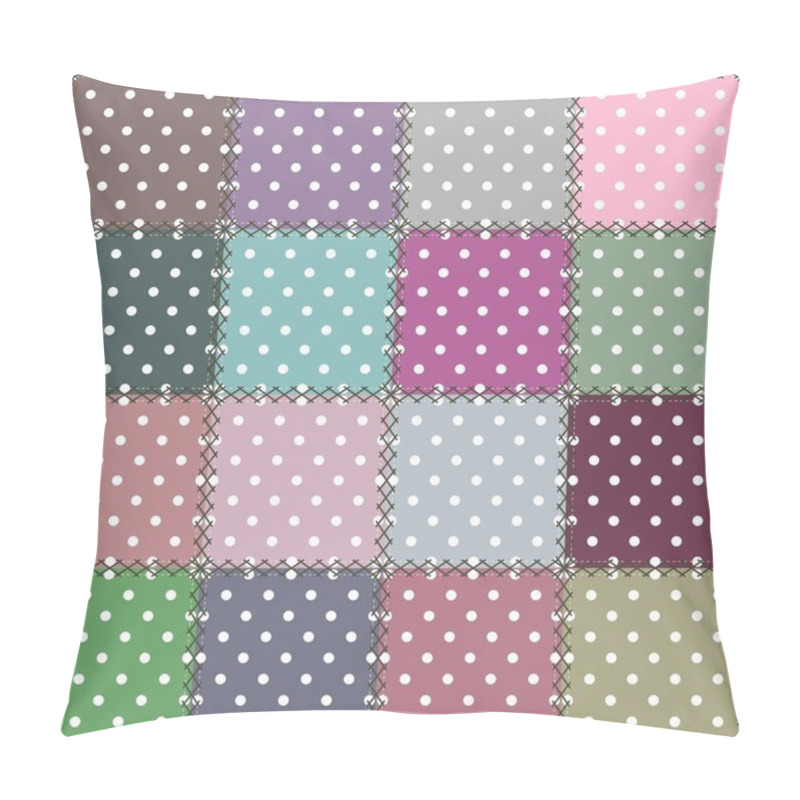 Personality  Patchwork background with different patterns pillow covers
