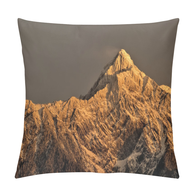 Personality  Mountain peak in dawn pillow covers