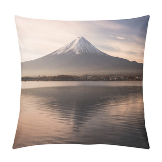 Personality  Mt.Fuji And Kawaguchiko Lake  Pillow Covers