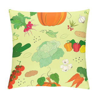 Personality  Vegetable Seamless Pattern Pillow Covers