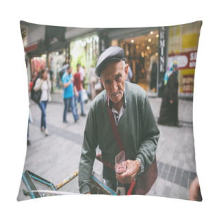 Personality  Grey Hair Man Pillow Covers