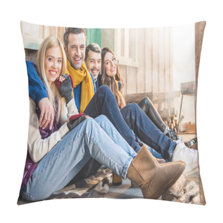 Personality  Happy Young Friends Pillow Covers
