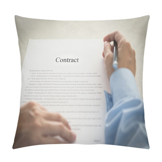 Personality  Businessmen Have Read The Contract Pillow Covers