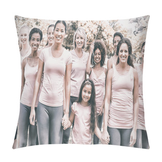 Personality  Women Supporting Breast Cancer Awareness Pillow Covers