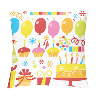 Personality  Retro Birthday Party Pillow Covers