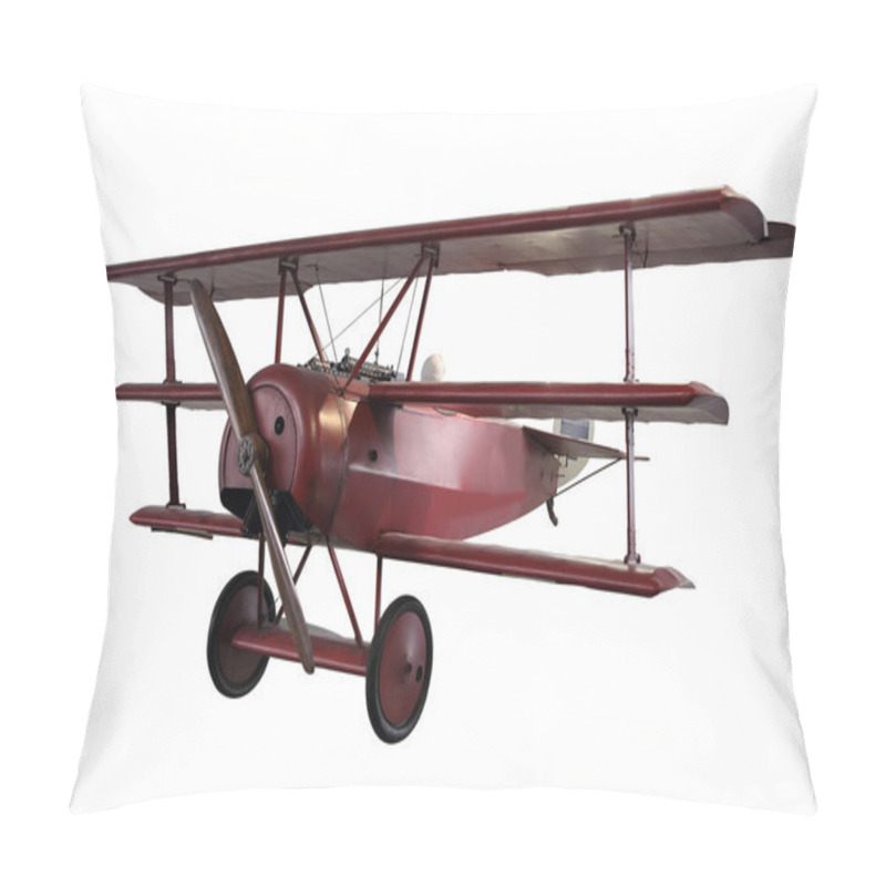 Personality  retro plane isolated on white pillow covers