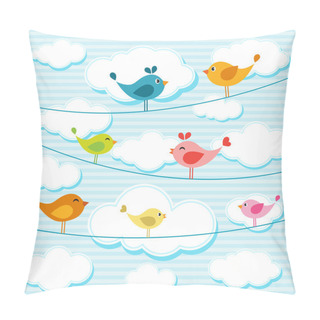 Personality  Birds On Wires Pillow Covers