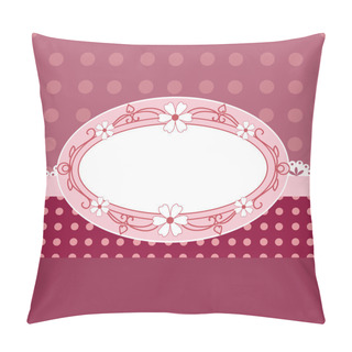 Personality  Vector Frame With Flowers. Pillow Covers