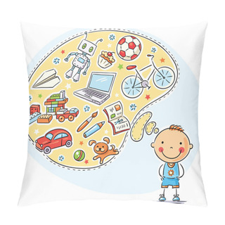 Personality  Boy And His Interests Pillow Covers
