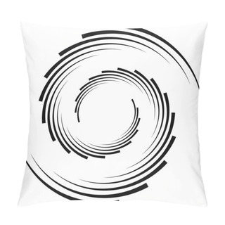 Personality  Abstract Geometric Spiral Element  Pillow Covers