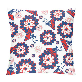 Personality  Japanese Floral Background. Pillow Covers