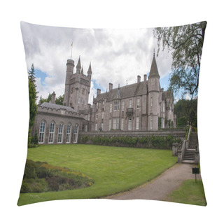 Personality  Royal Balmoral Castle In Scotland - The Summer Residence Of The British Queen Pillow Covers