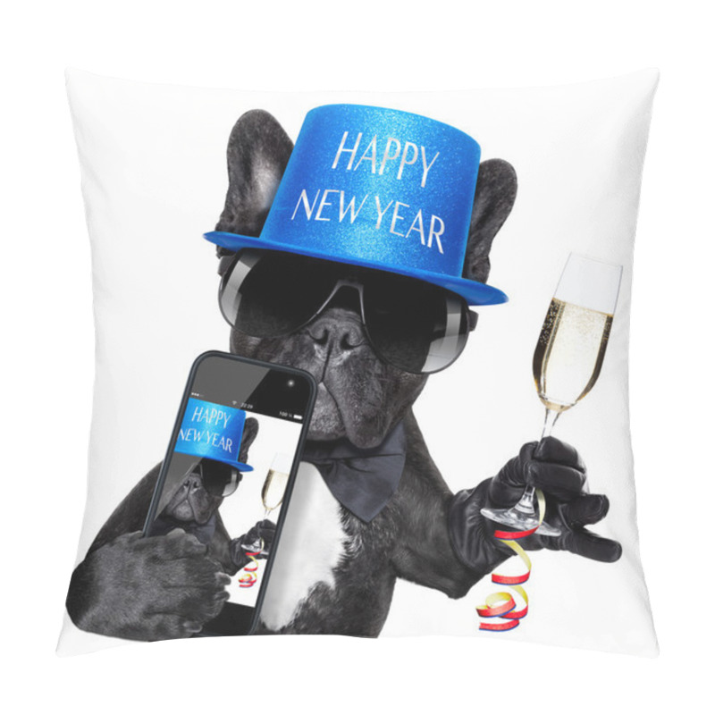 Personality  Happy New Year Dog Pillow Covers