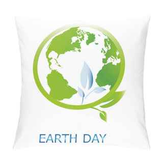 Personality  Planet Symbol On Earth Day Pillow Covers