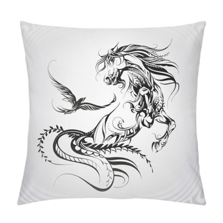 Personality  Horse And Bird In The Ornament Pillow Covers