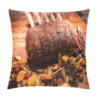 Personality  Wagyu Beef Roast Prime Rib, Carving Food Pillow Covers