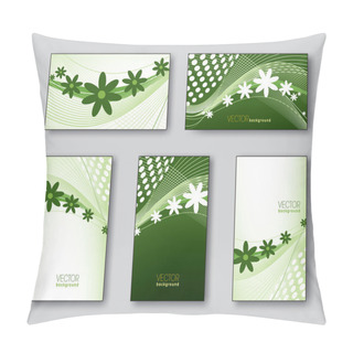 Personality  Business Cards With Flowers Pillow Covers