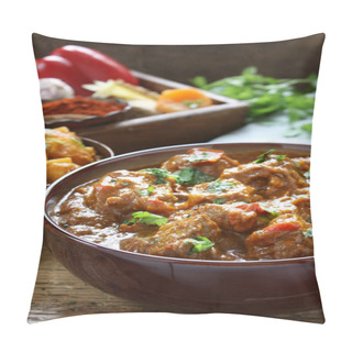 Personality  Traditional Indian Curry Meal Pillow Covers