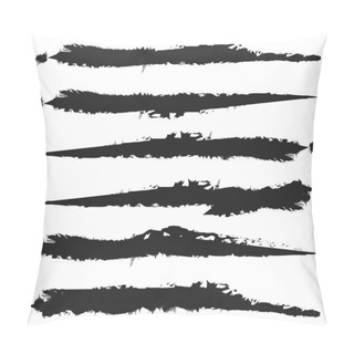 Personality  Unique Grungy / Textured Horizontal Design Element. Set Of Vario Pillow Covers