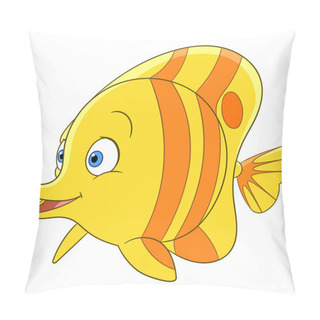Personality  Tropical Cartoon Butterfly Fish Pillow Covers