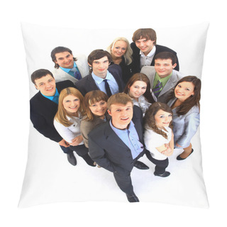 Personality Portrait Of Smiling Business Pillow Covers