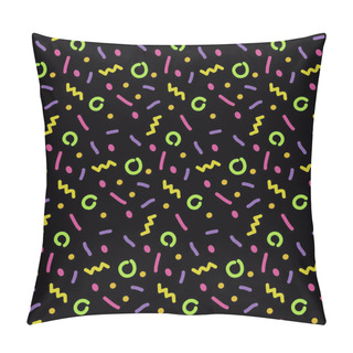 Personality  Seamless Background 80s Pillow Covers
